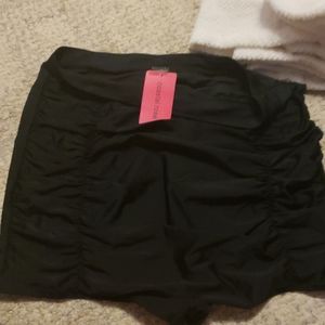 Plus size high waist swim bottoms